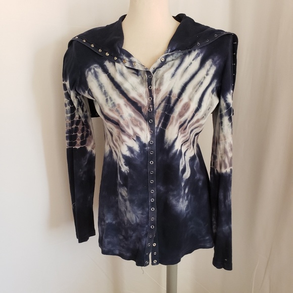 IDI by matthew Tops - Idi tie dye jersey with hood